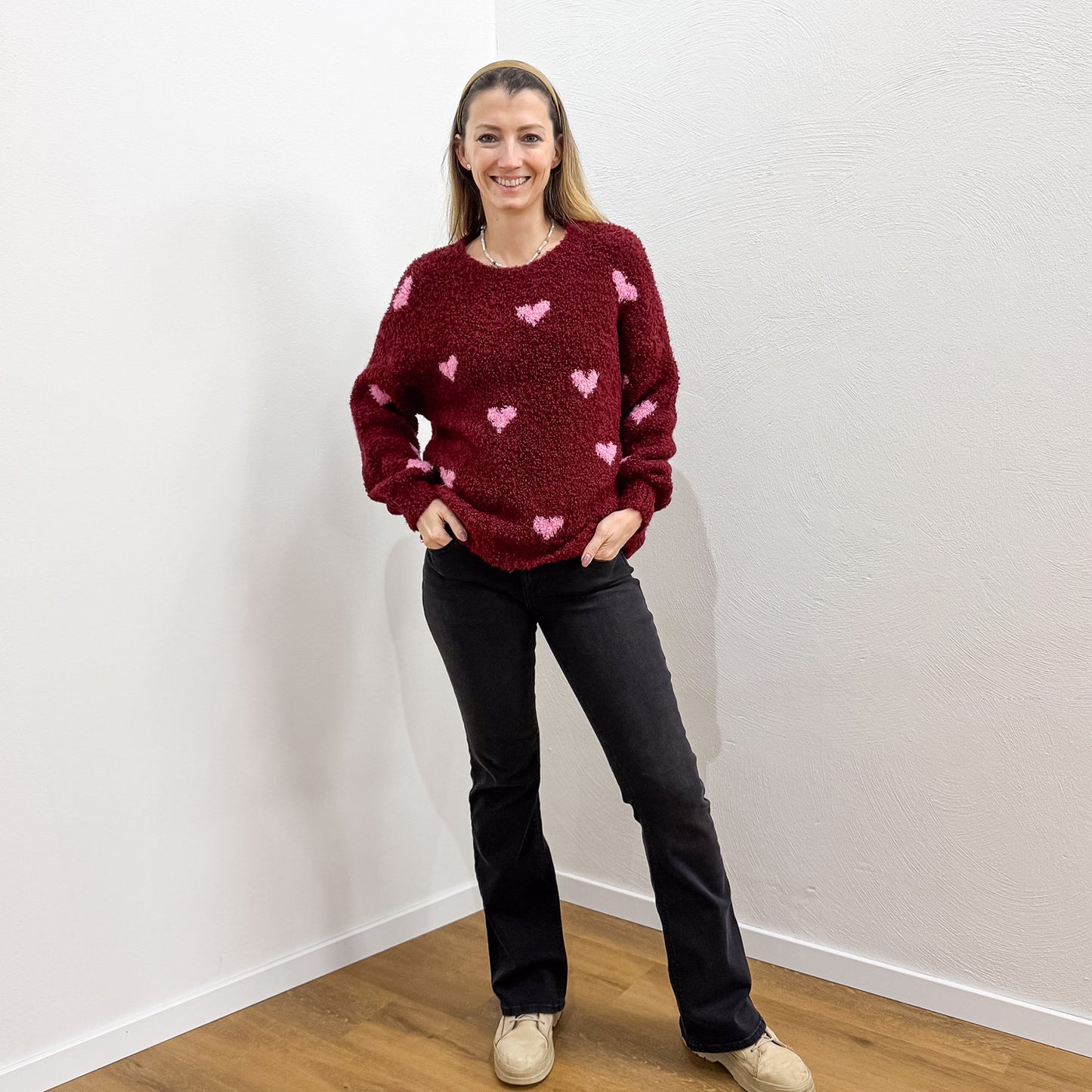 Bouclé-Pullover Simona