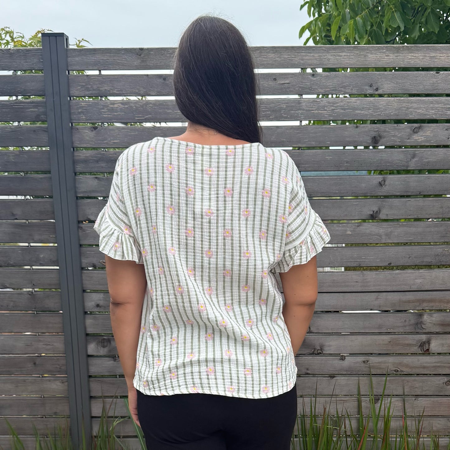 Musselinshirt Flower