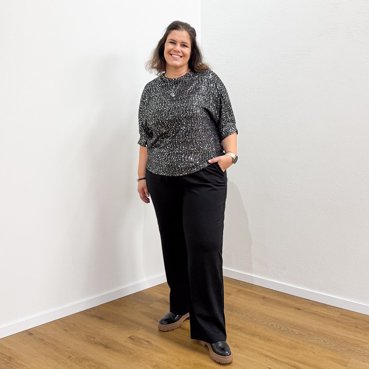 Pailletten-Shirt Hella