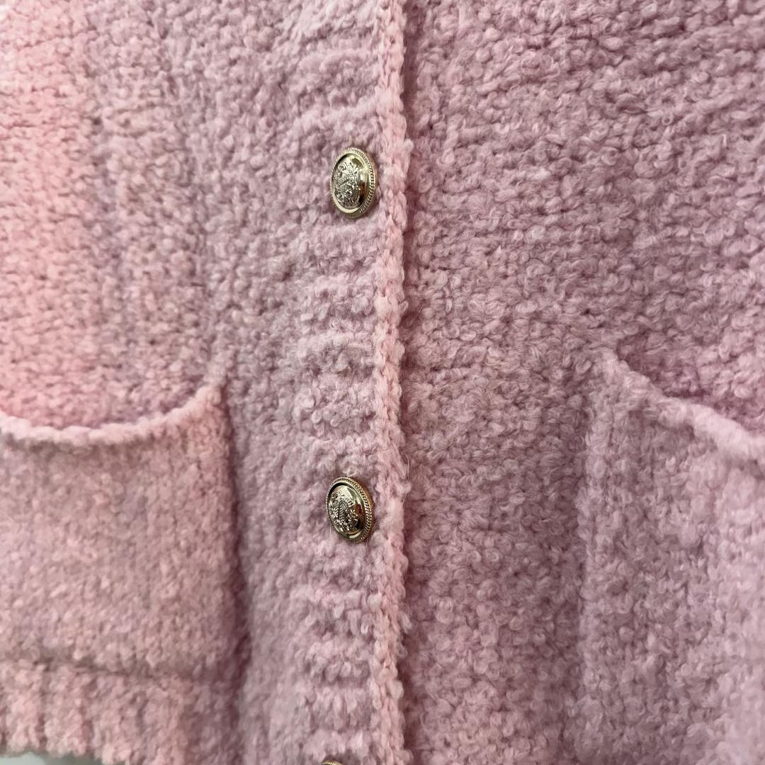 Einzelstück Bouclé-Weste