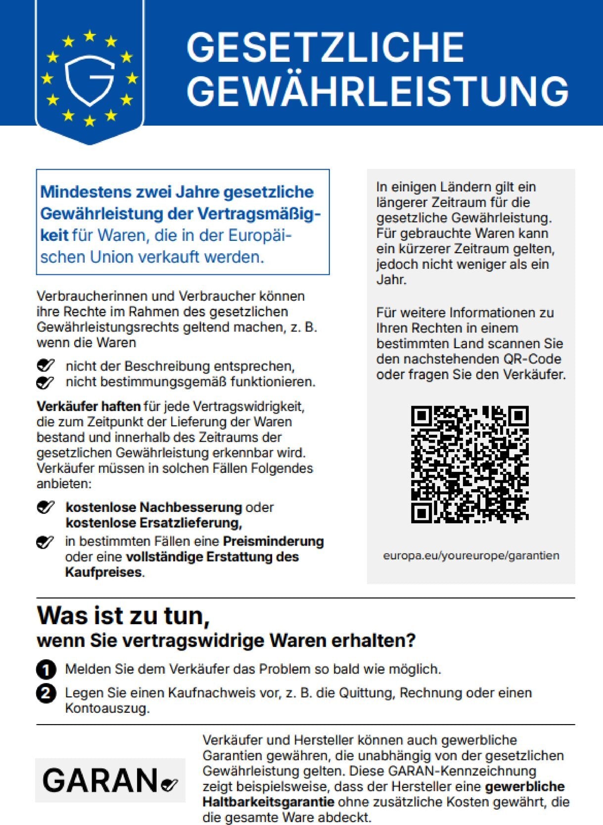 EU-Garantielabel