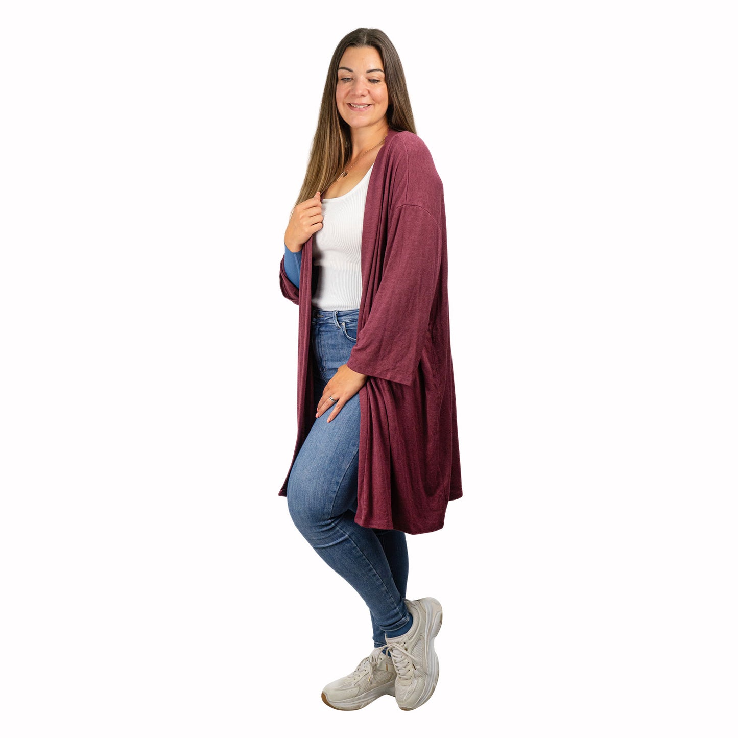 Angora-Strickjacke Fine
