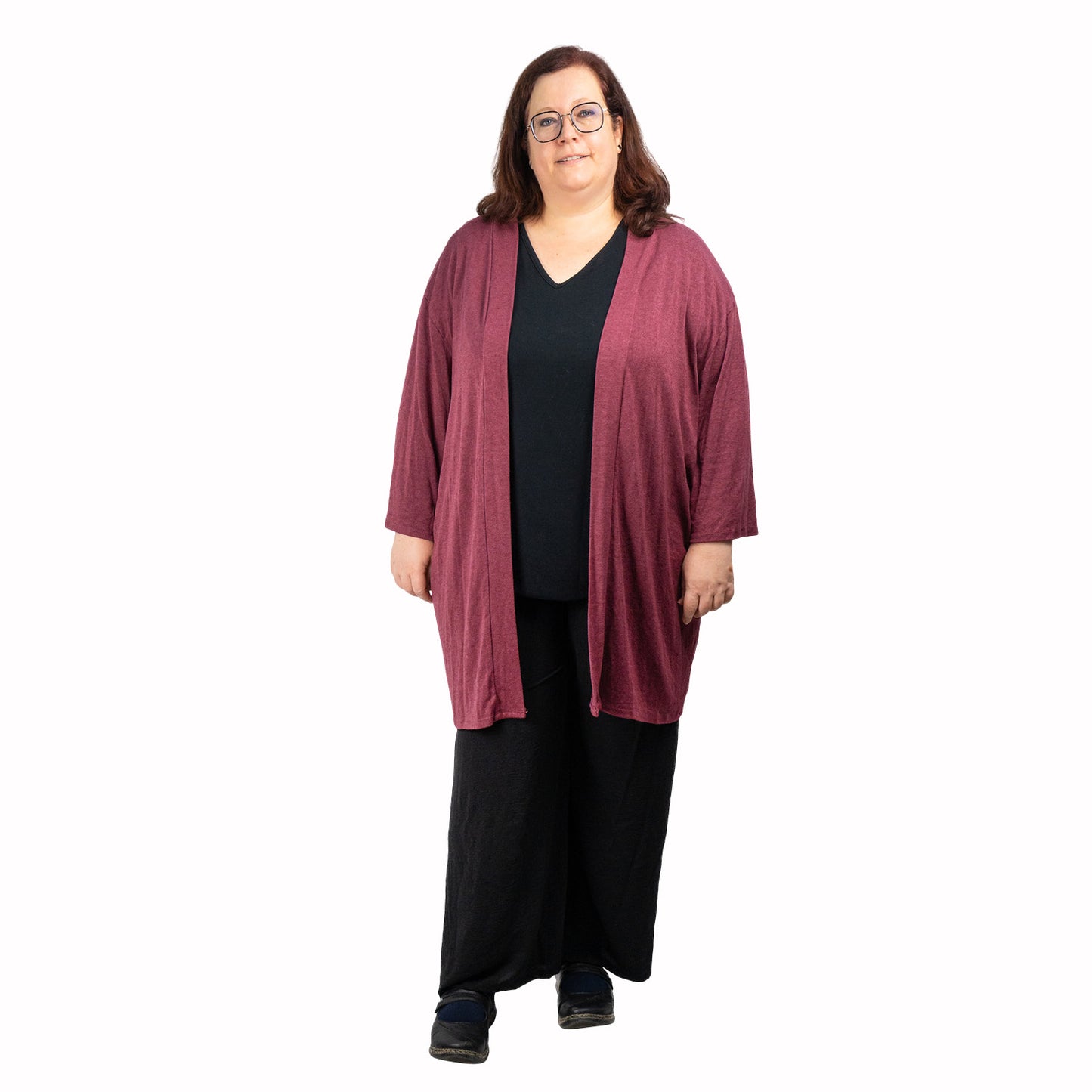 Angora-Strickjacke Fine