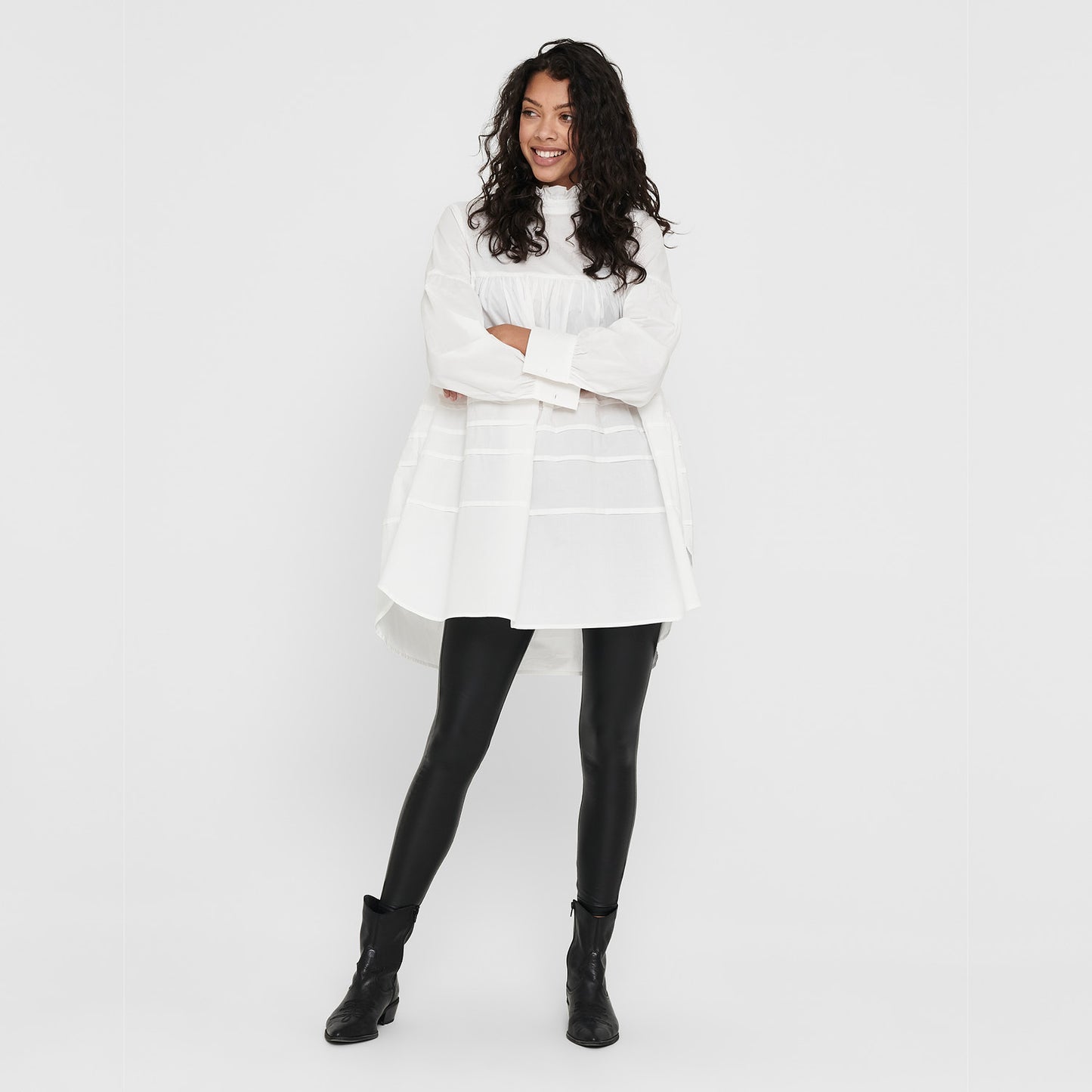 Kunstleder-Leggings JDYSTINE SLIM