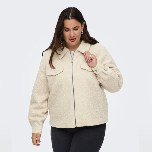 Bouclé-Jacke CARMALO SHORT