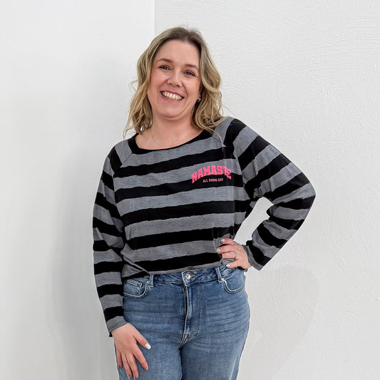 Langarmshirt Namaste