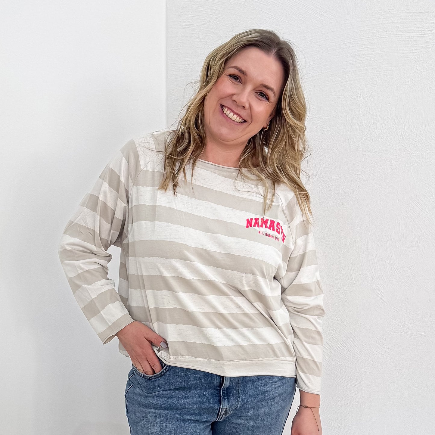 Langarmshirt Namaste