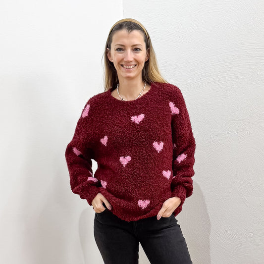 Bouclé-Pullover Simona