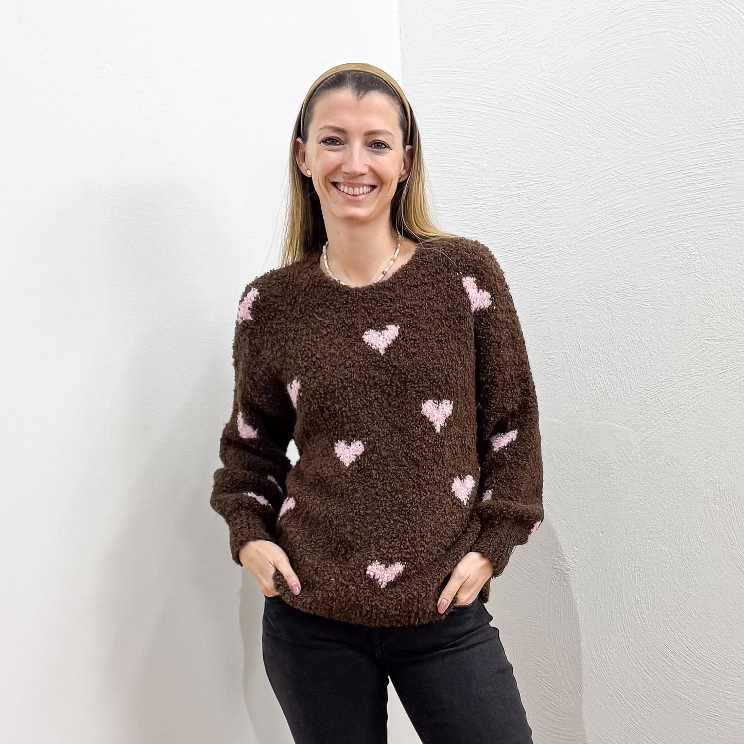 Bouclé-Pullover Simona