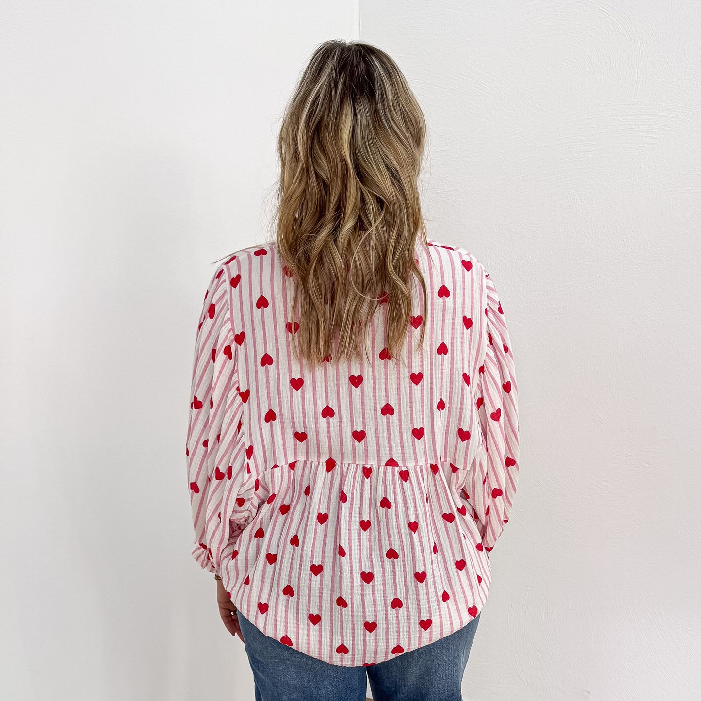 Musselinbluse Kaja Hearts
