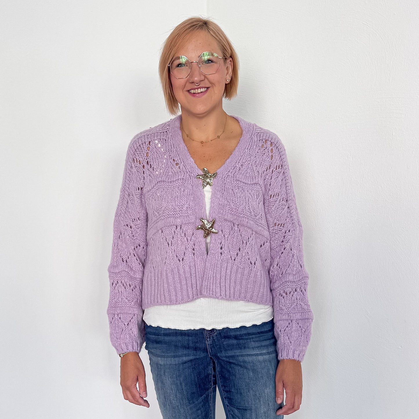Einzelstück Strickjacke