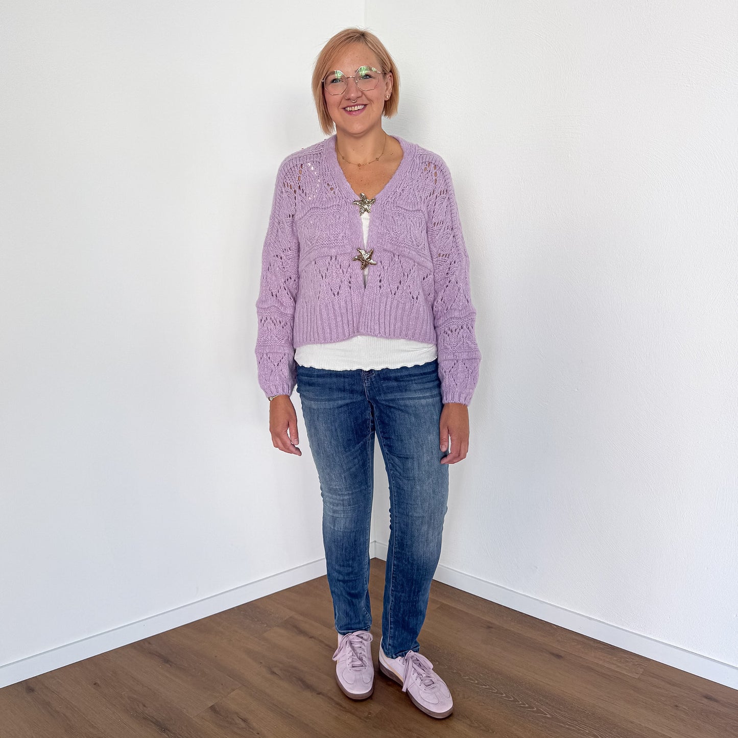Einzelstück Strickjacke