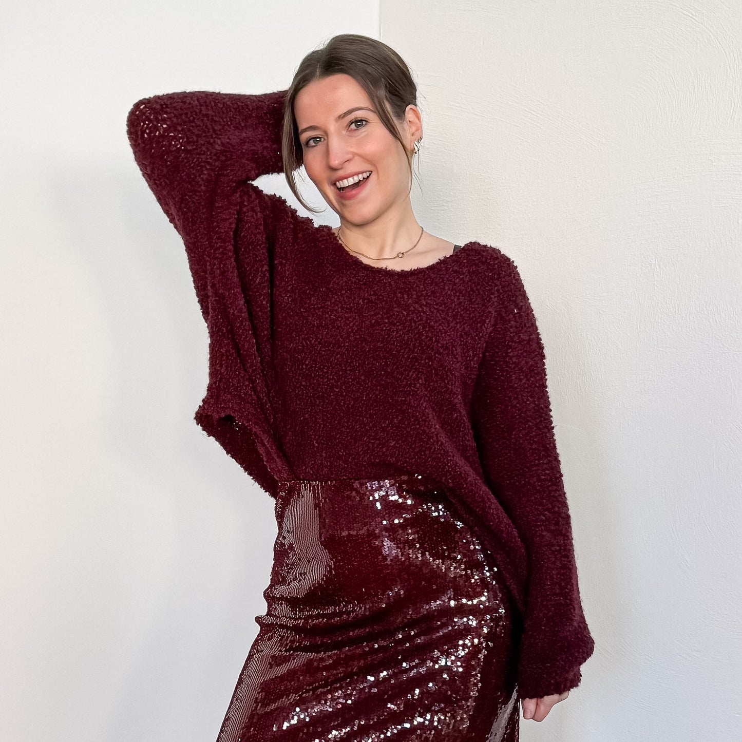 Bouclé-Pullover Mave