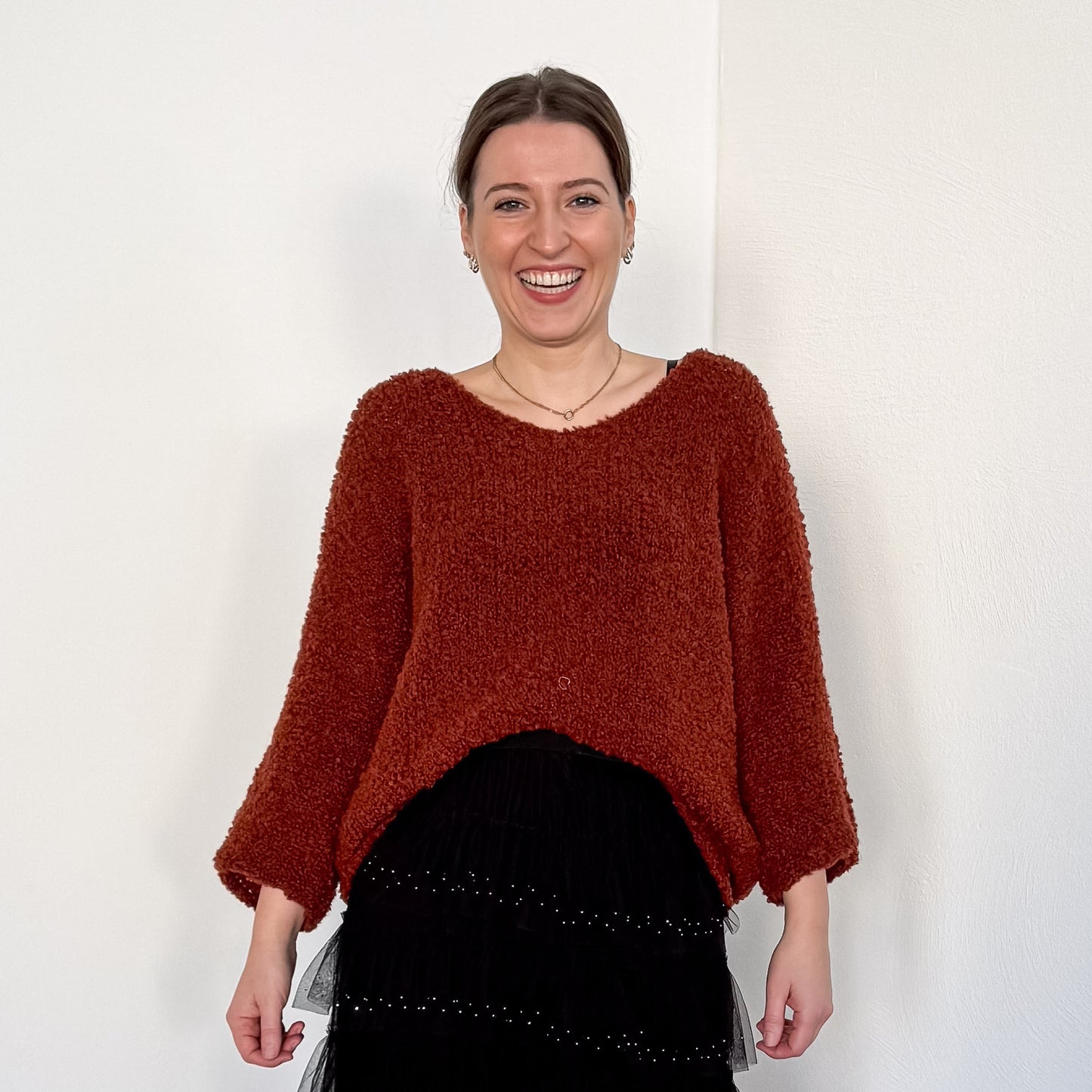 Bouclé-Pullover Ofelia