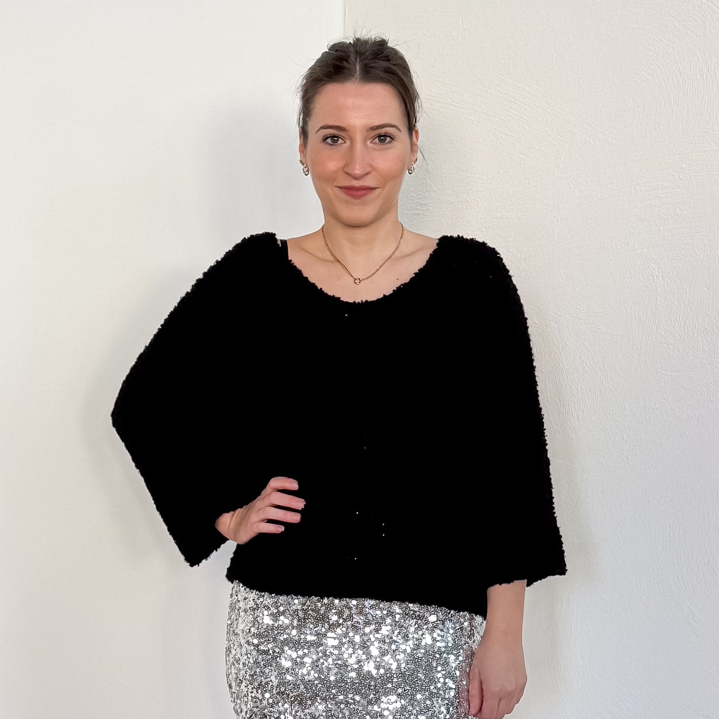 Bouclé-Pullover Ofelia