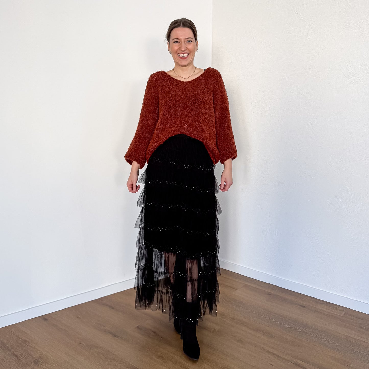 Bouclé-Pullover Ofelia