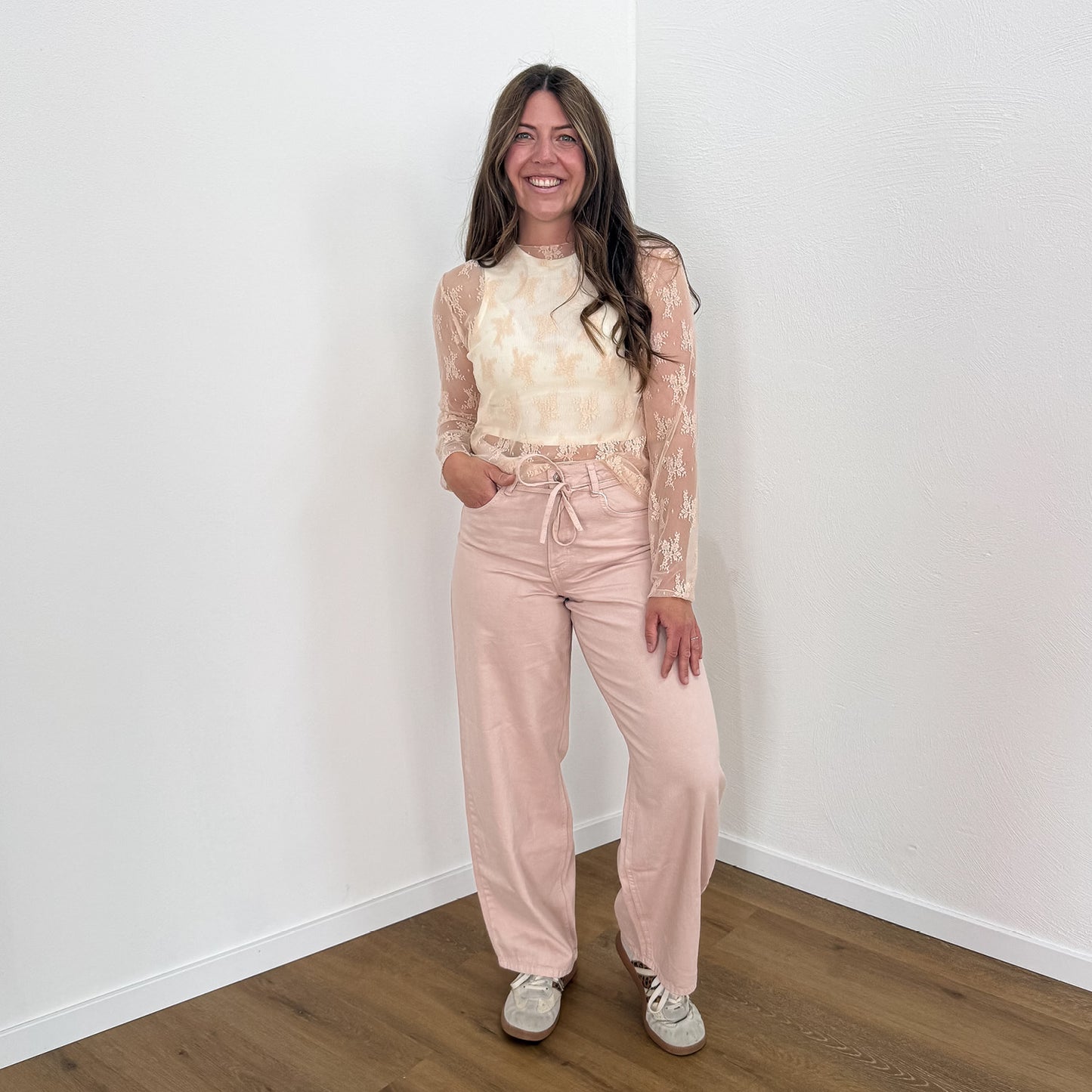 Langarm-Shirt Rose