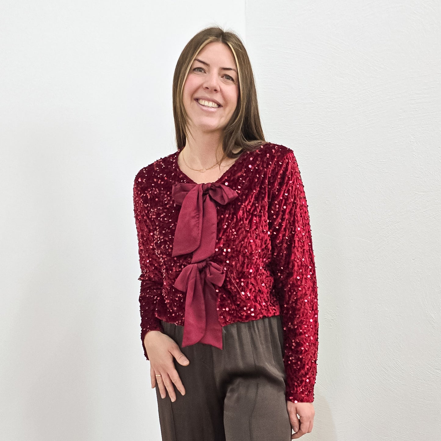 Pailletten-Shirt Alessia