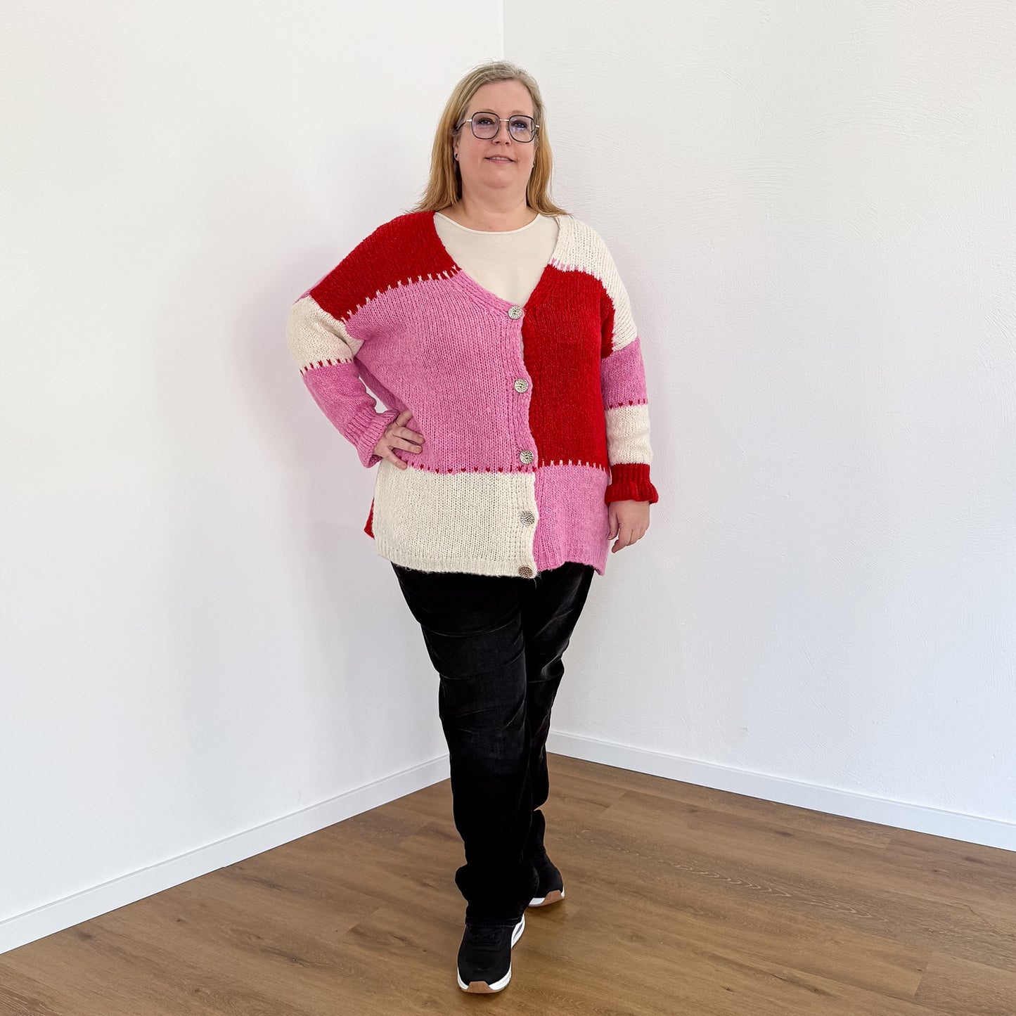 Einzelstück Strickjacke