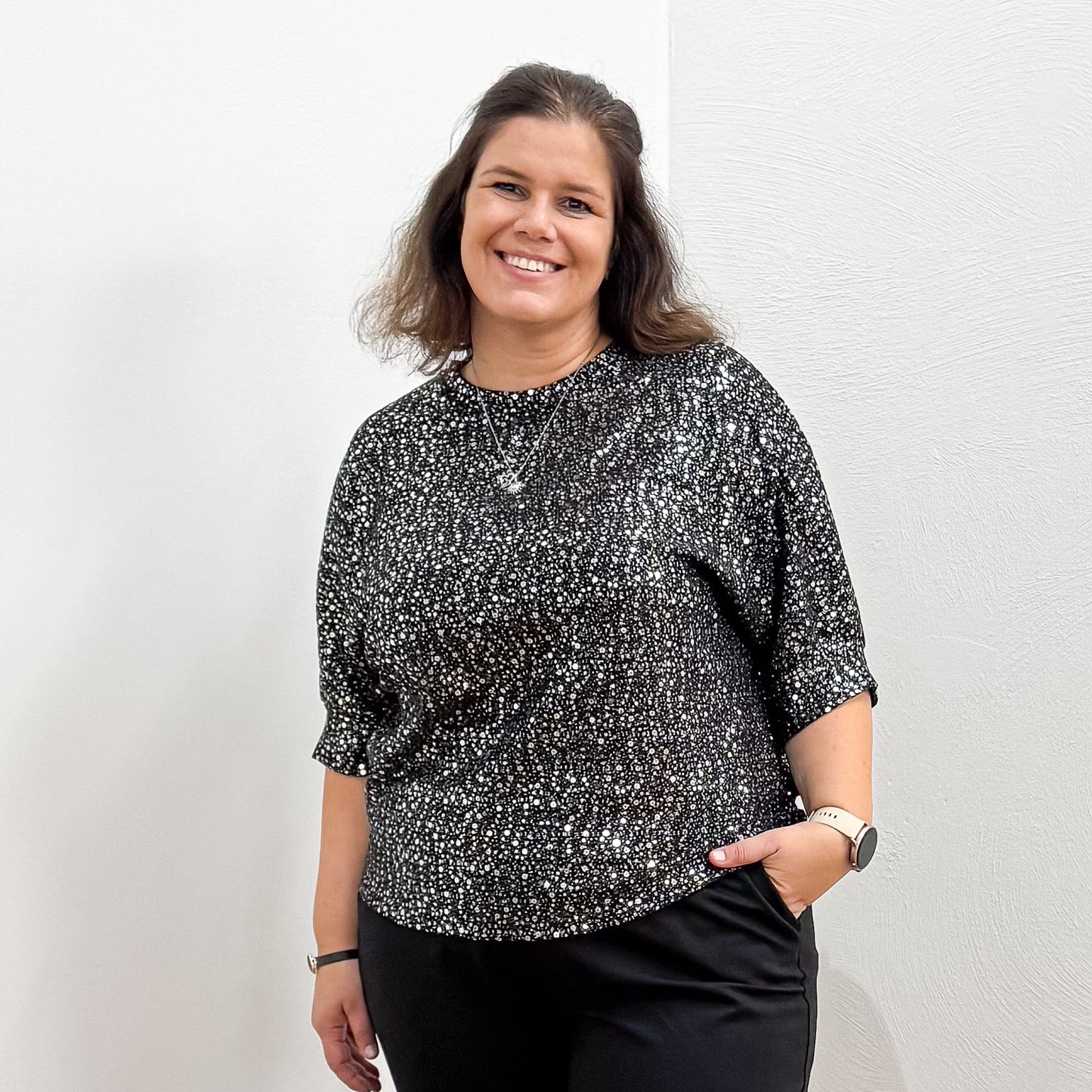 Pailletten-Shirt Hella