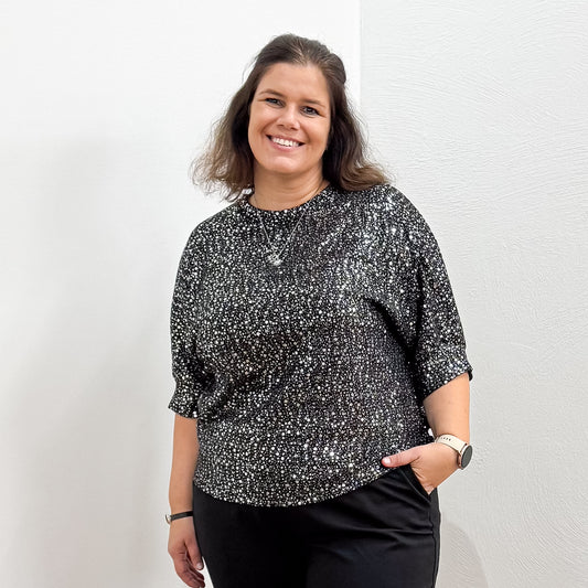 Pailletten-Shirt Hella